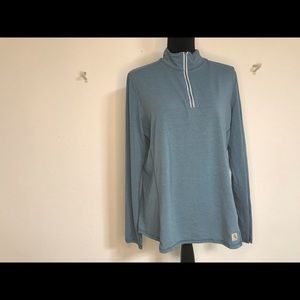 Carhartt women's Force quarter zip long sleeve t-shirt Large 12/14